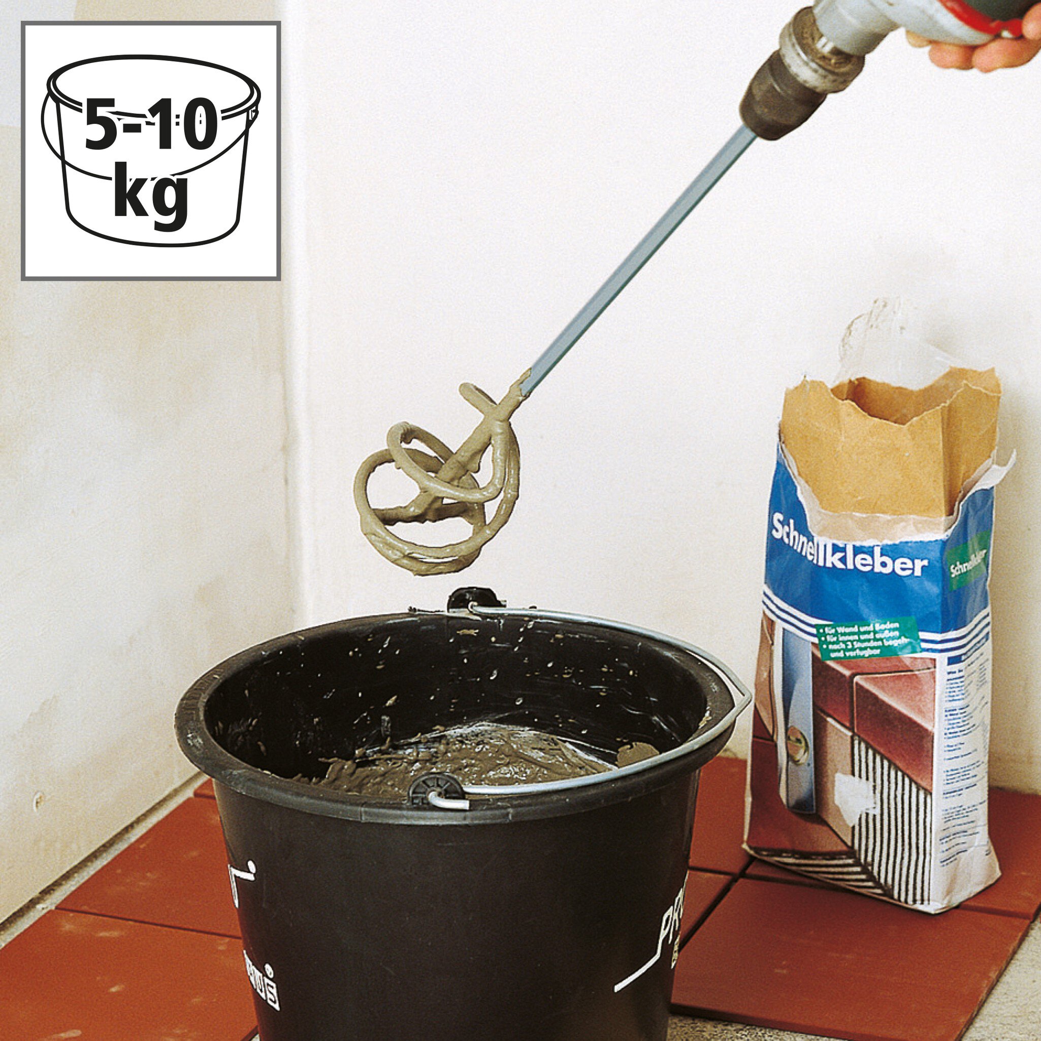1 mezclador para mortero y cola Ø 85 x 400 mm