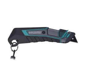 Cúter de cuchilla trapezoidal PRO SAFETY con estuche