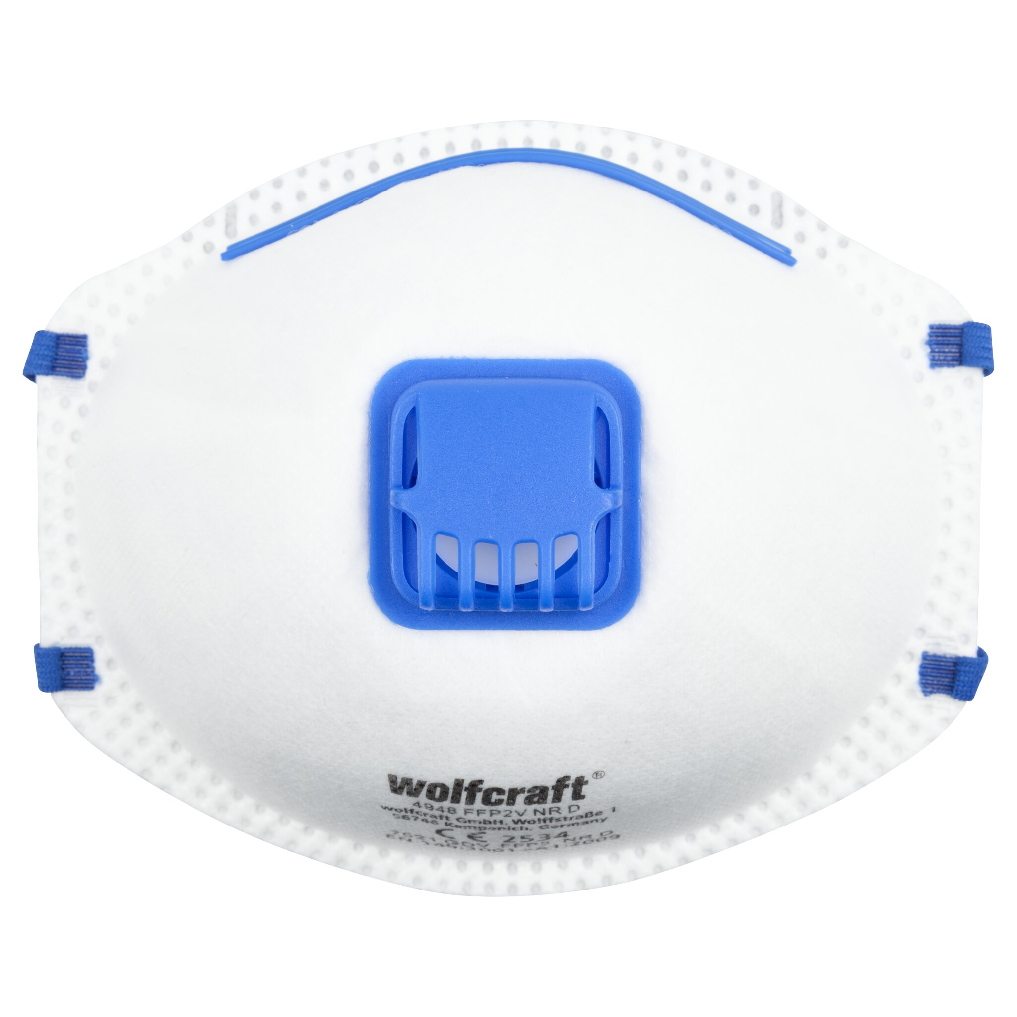 15 máscaras rígidas de protección respiratoria con válvula, FFP2