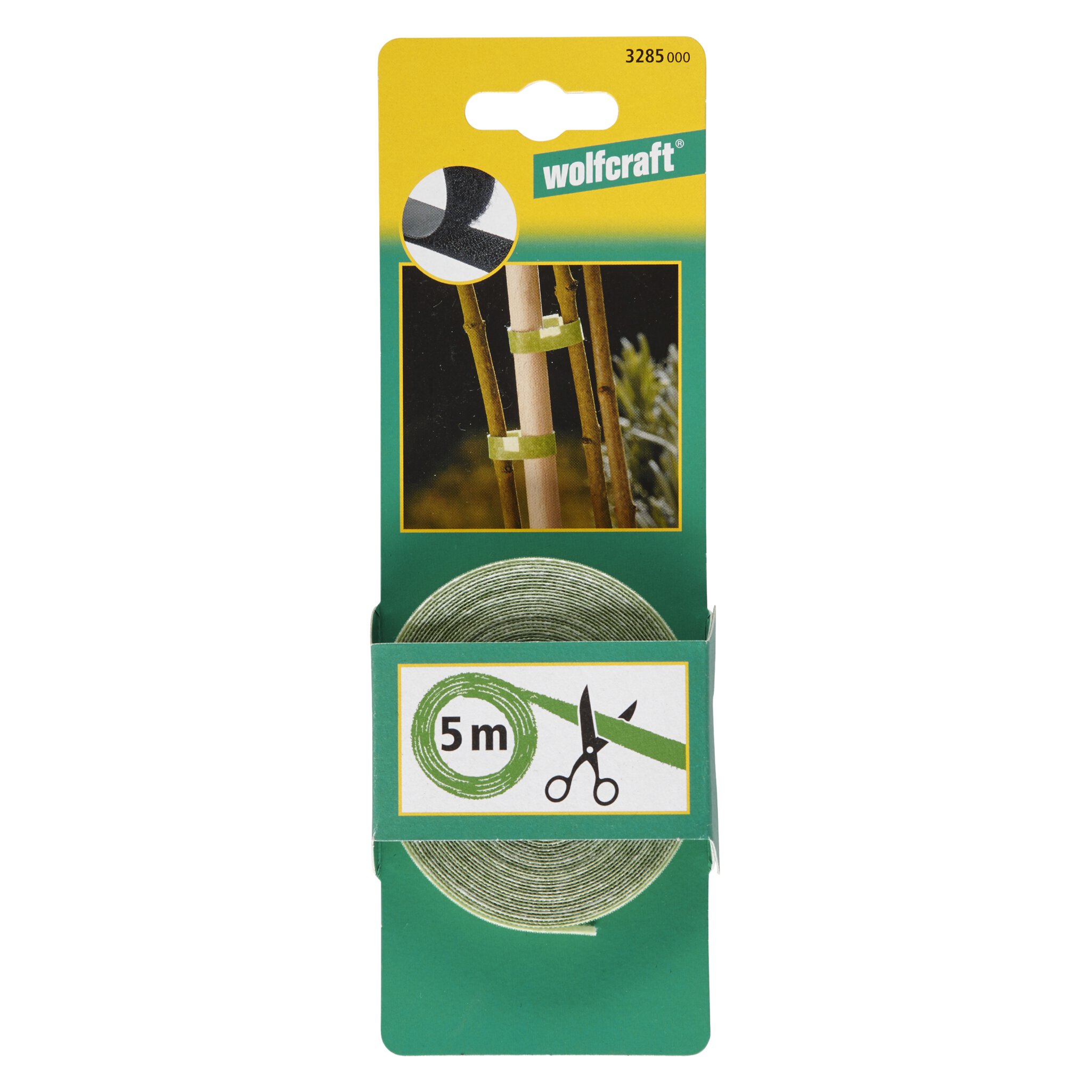 1 tira adherente verde para jardín, 5 m