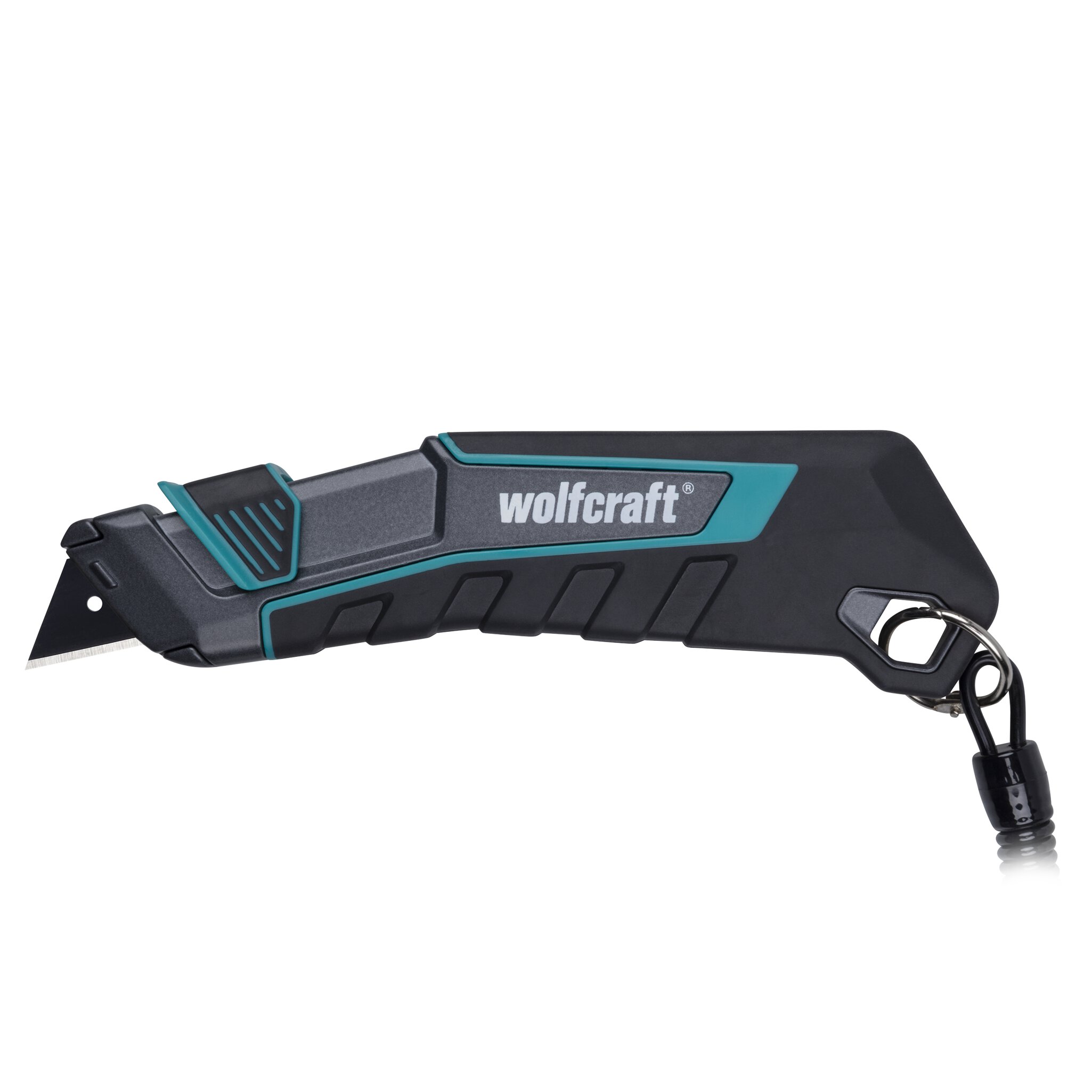Cúter de cuchilla trapezoidal PRO SAFETY con estuche