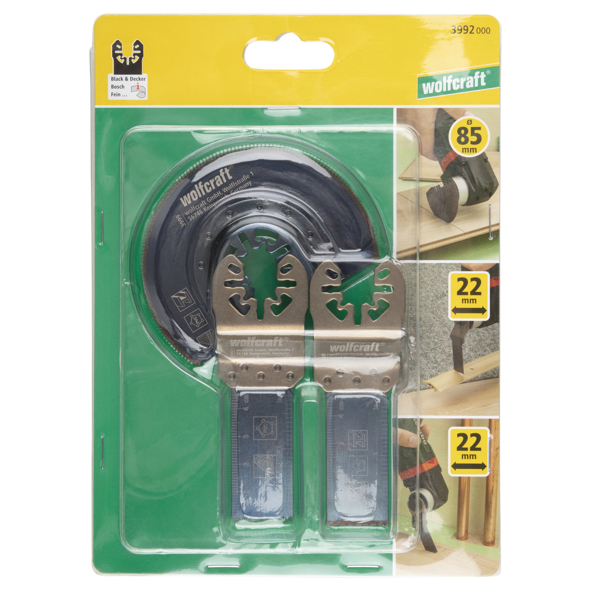 1 juego de accesorios de la sierra vibratoria PRO de 3 piezas