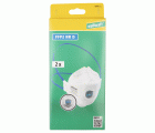 2 máscaras plegables de protección respiratoria con válvula, FFP2
