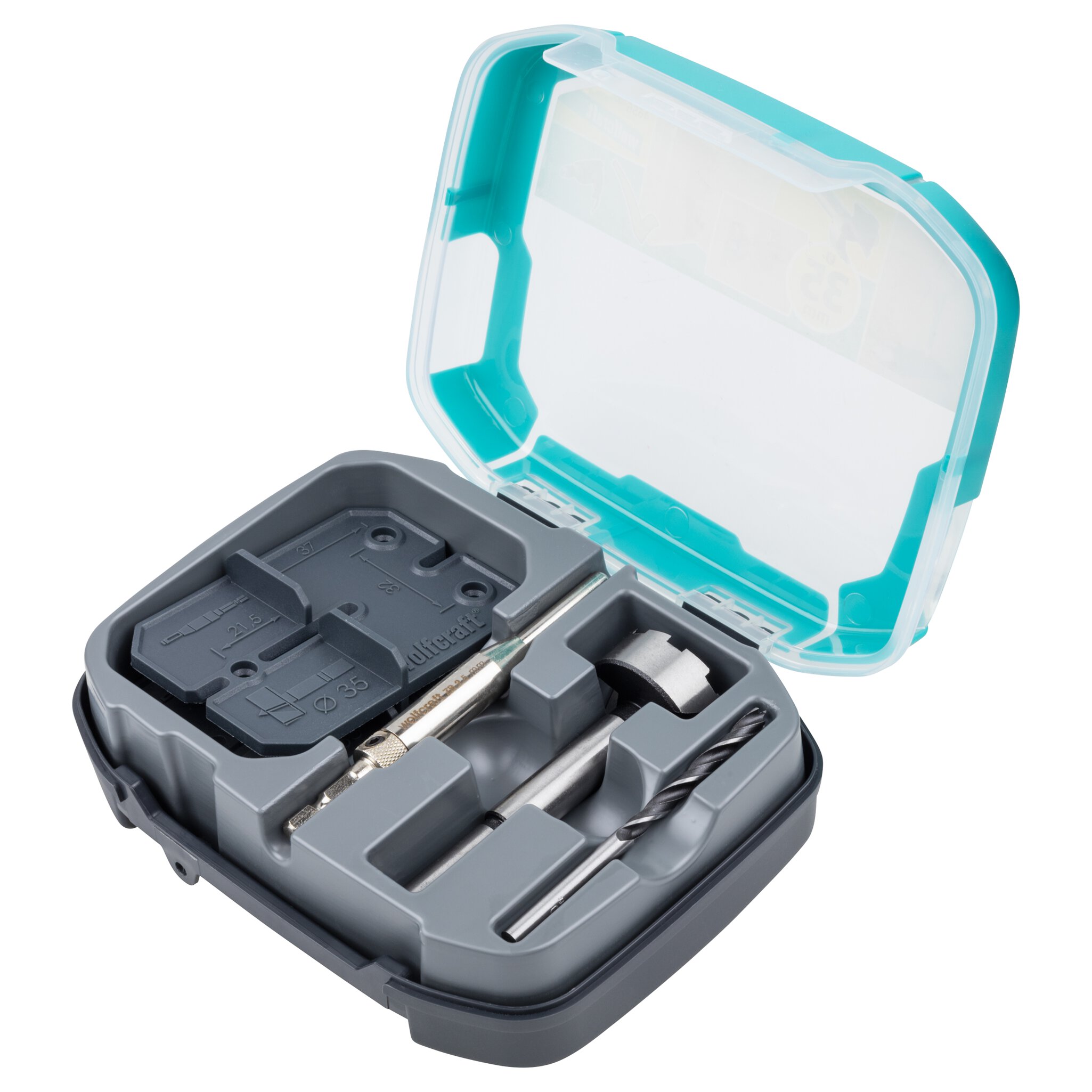 Set para instalación de bisagras de cazoleta, Ø 35 mm, 5 piezas