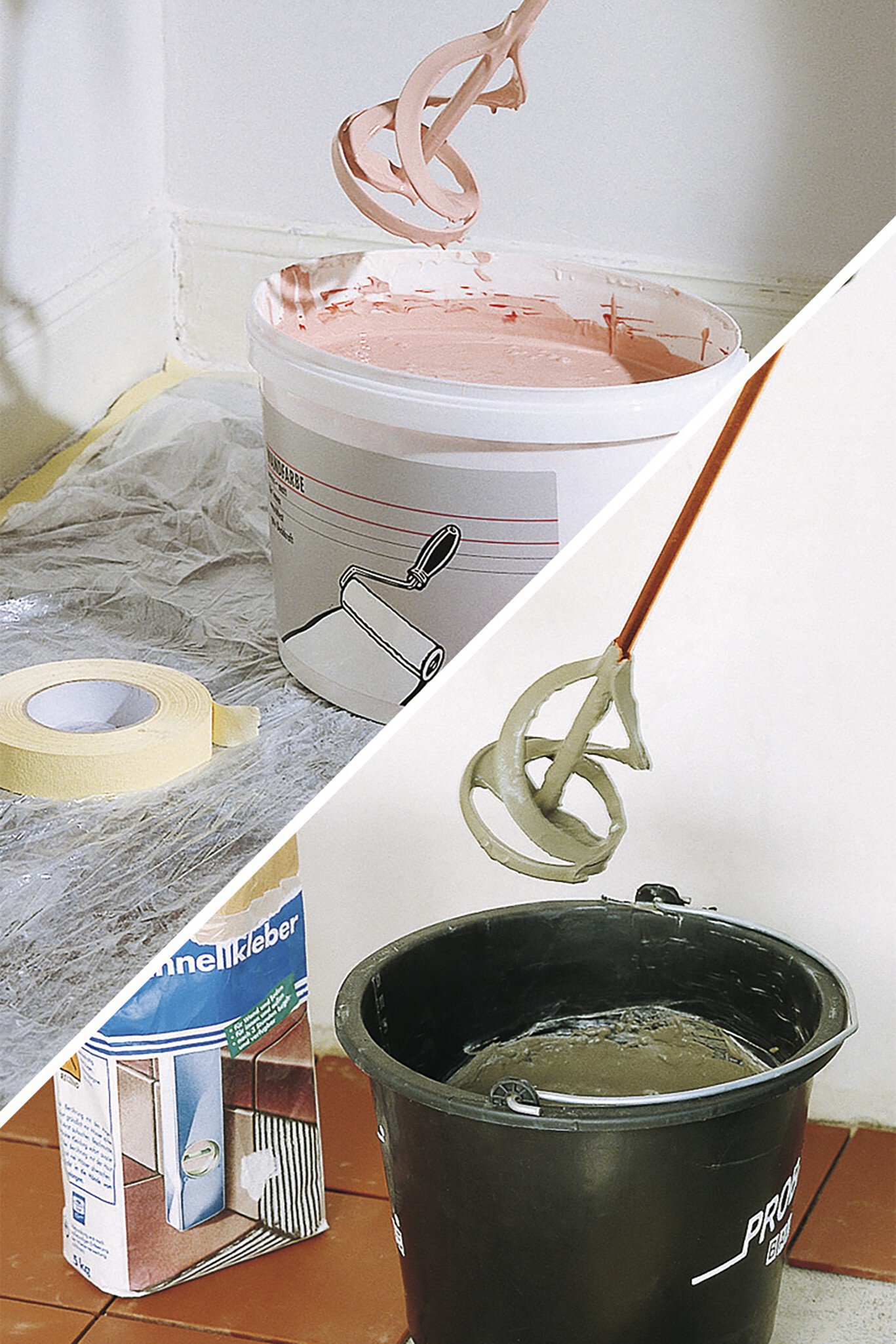 1 mezclador para pintura y mortero Ø 60 x 400 mm suelto