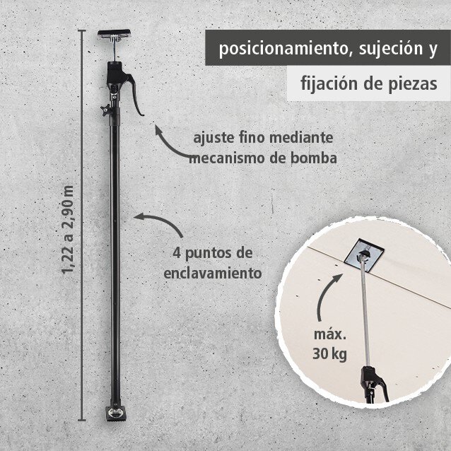 1 puntal máx. 2,9 m