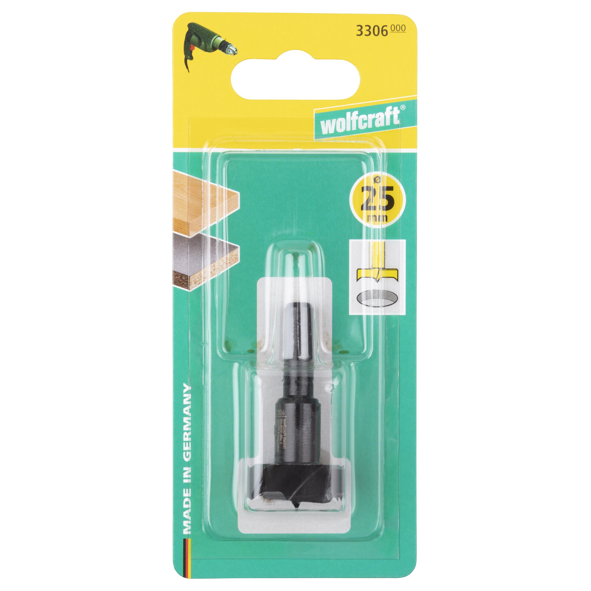 1 broca de cazoleta WS Ø 25 x 53 mm