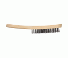 1 cepillo manual de alambre de acero, modelo de madera, 280 mm