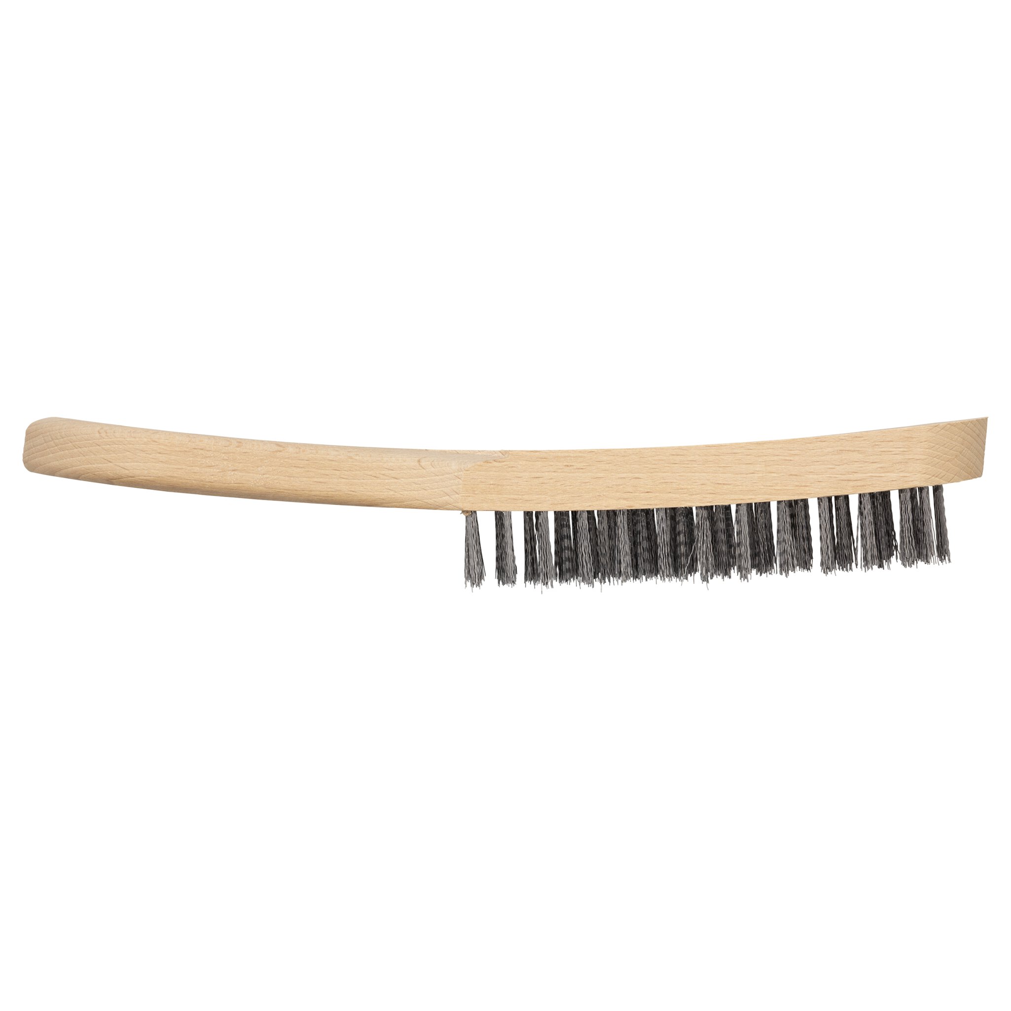 1 cepillo manual de alambre de acero, modelo de madera, 280 mm