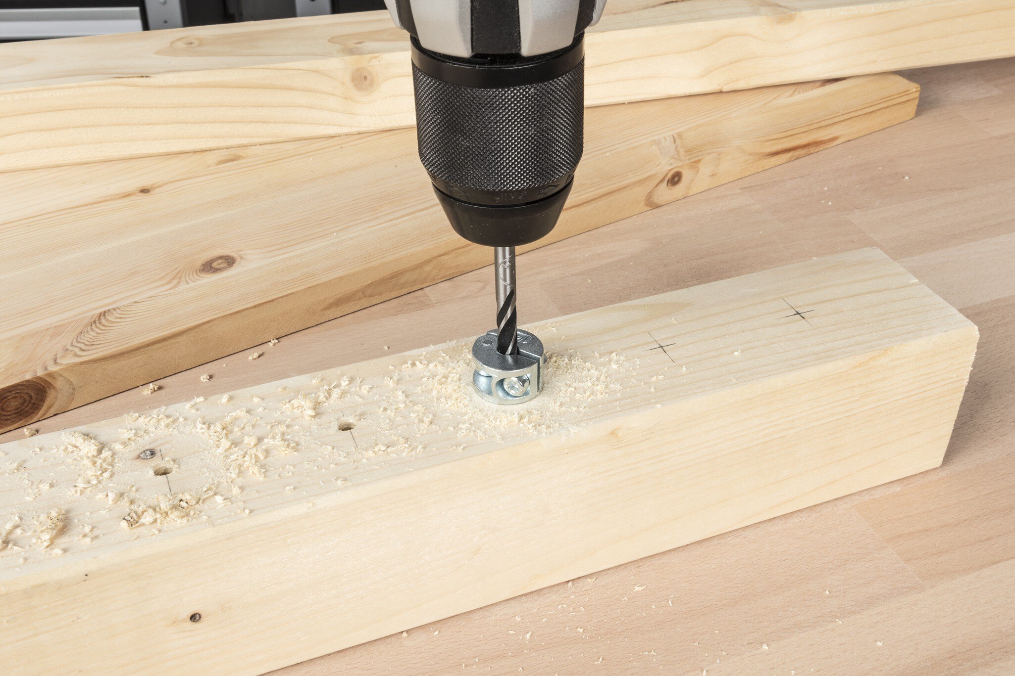 1 juego de brocas espirales para madera de 2 piezas Ø 6 mm