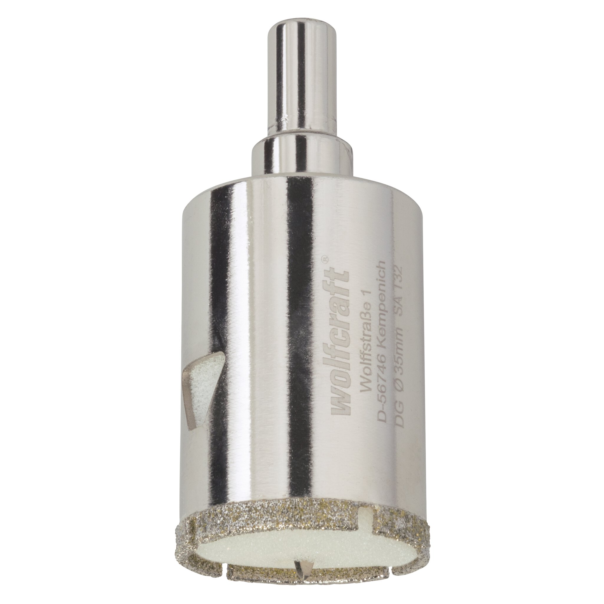 1 corona de perforación de diamante con vástago ø 35 mm