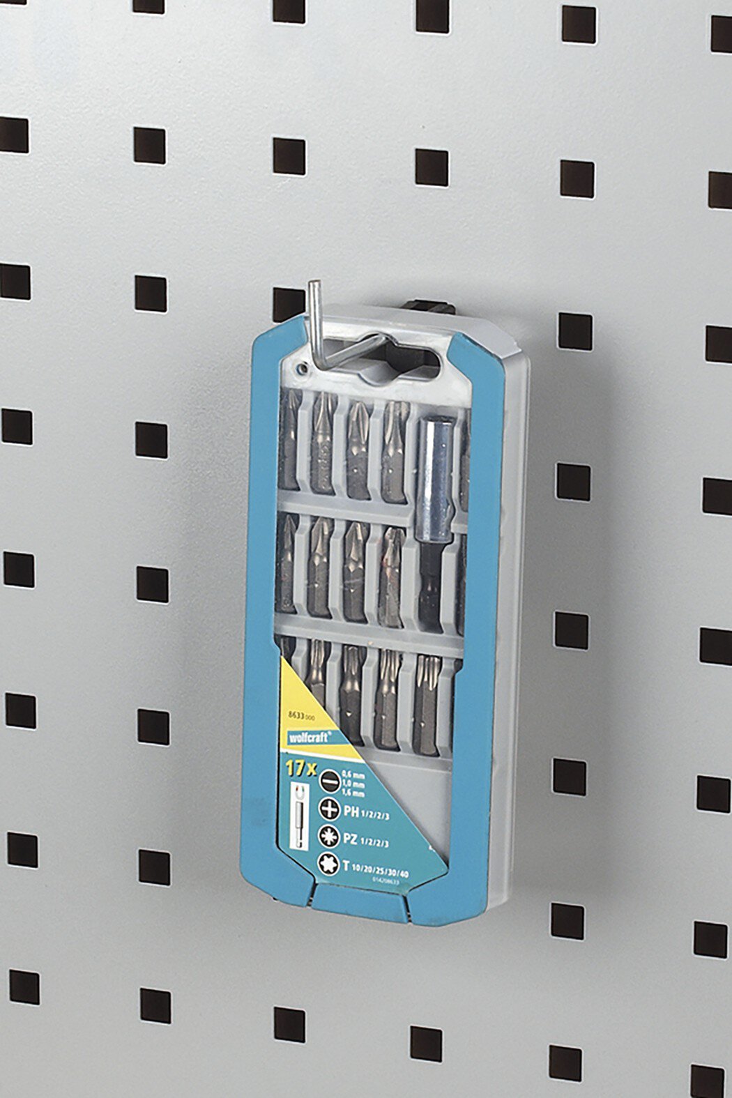 10 ganchos sencillos para panel perforado de 60 mm WSS