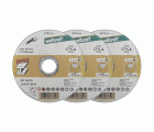 3 discos para cortar acero inox ø 115x1,2x22,2 mm