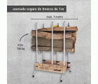 Soporte para cortar leña con motosierras