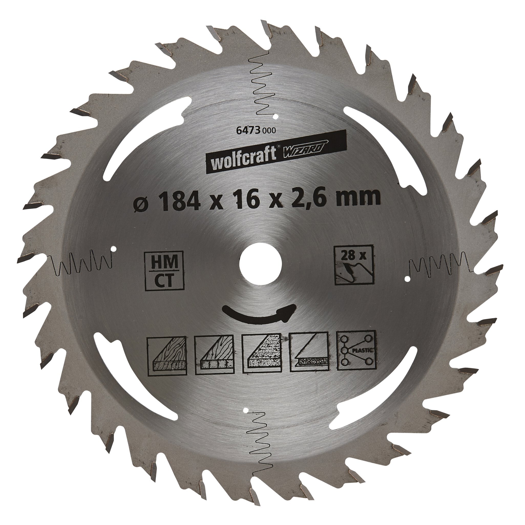 1 disco de sierra circular CT, 28 dientes ø184mm