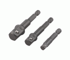 Juego de adaptadores de llave de vaso, 3 piezas