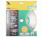 Disco de corte de diamante PRO UNIVERSAL, diámetro de 230 mm