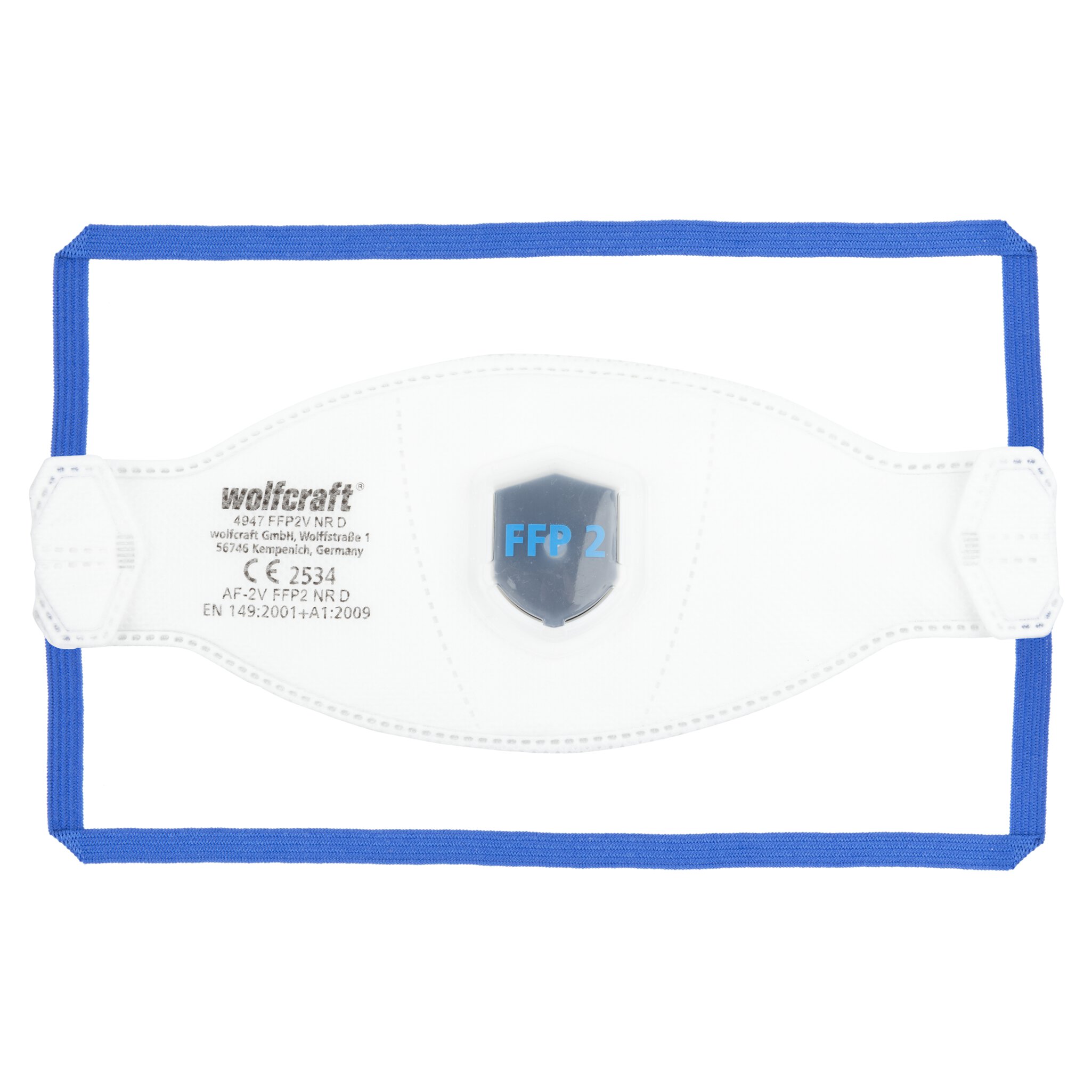 2 máscaras plegables de protección respiratoria con válvula, FFP2