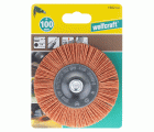 1 cepillo de disco de alambre de nylon vást. hexagonal Ø 100 x 10 mm
