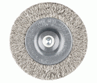 1 cepillo de disco de alambre de acero inoxidable, Ø 75 x 12 mm