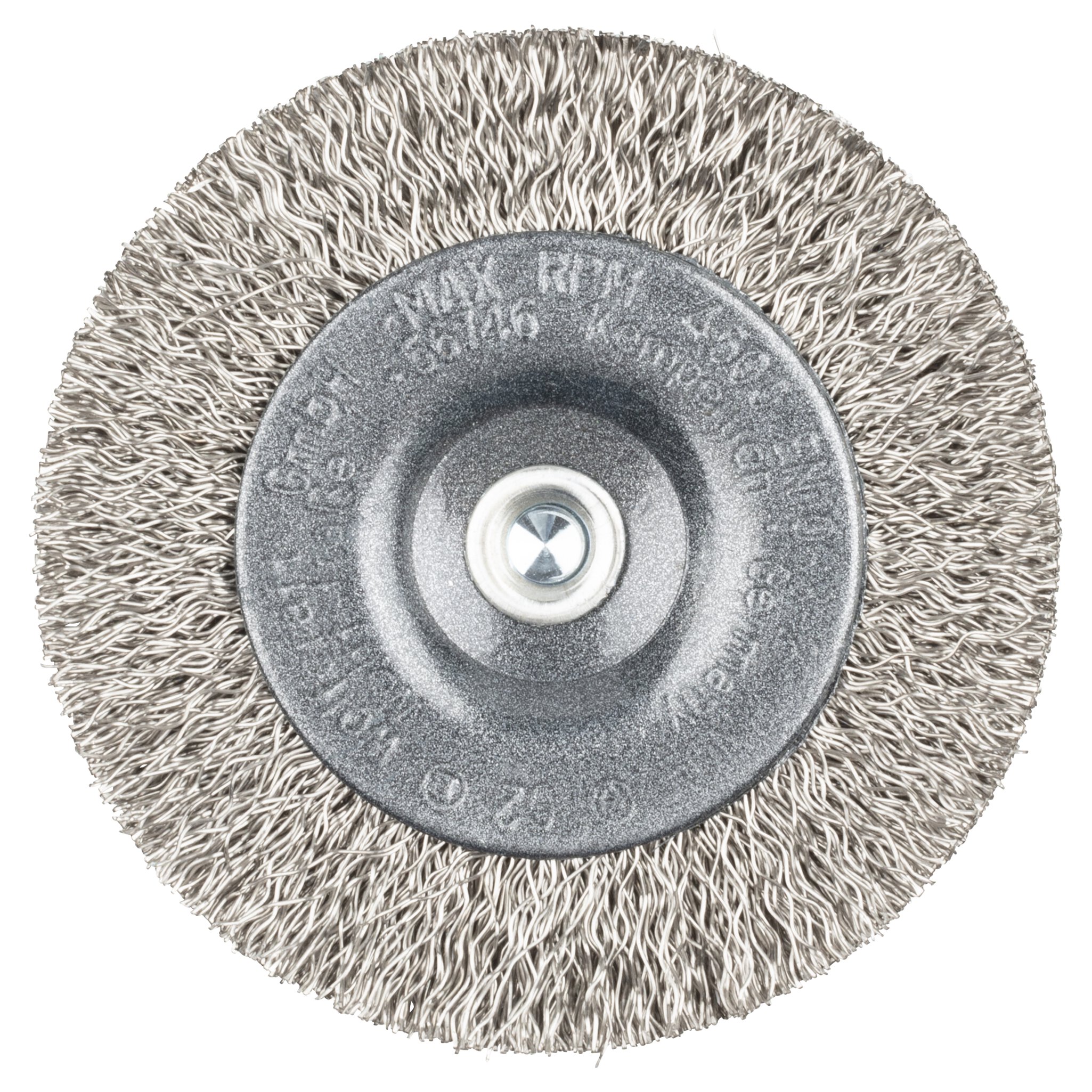 1 cepillo de disco de alambre de acero inoxidable, Ø 75 x 12 mm