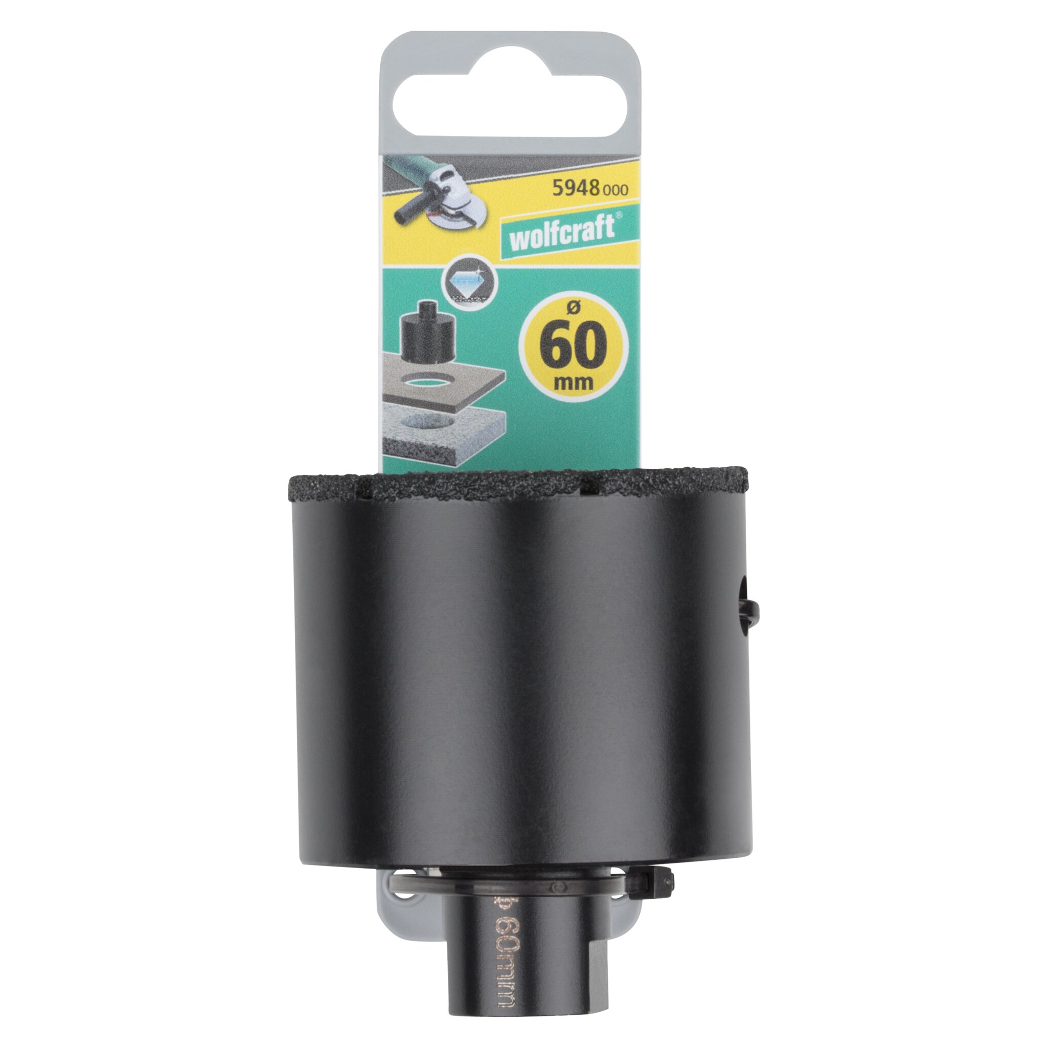 1 broca de perforación de diamante para amoladora angular ø 60 mm