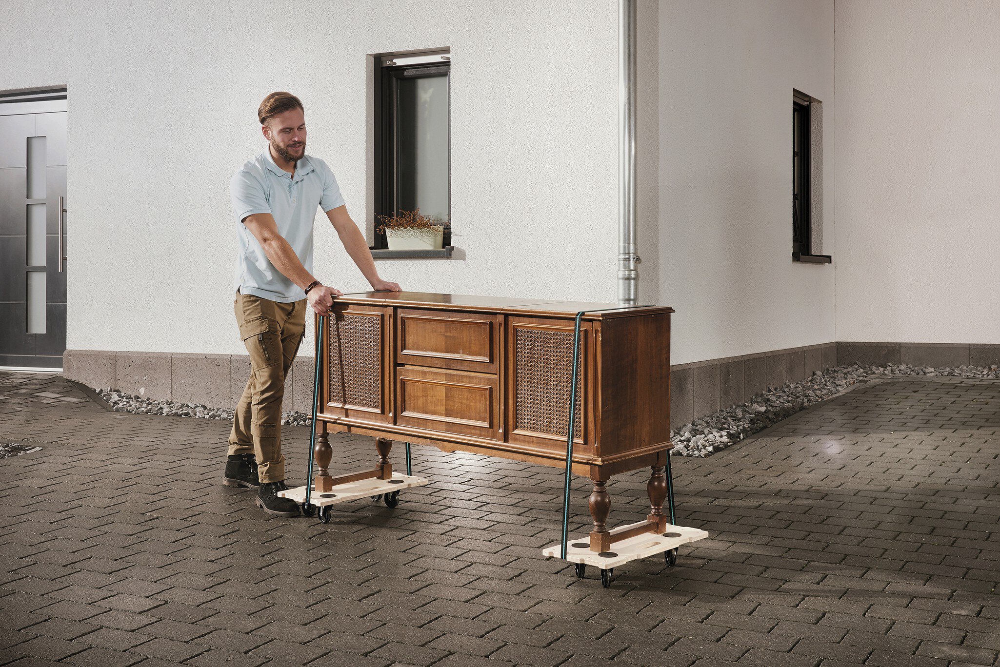 2 plataformas para muebles, forma de puzle para ampliaciones, FT400