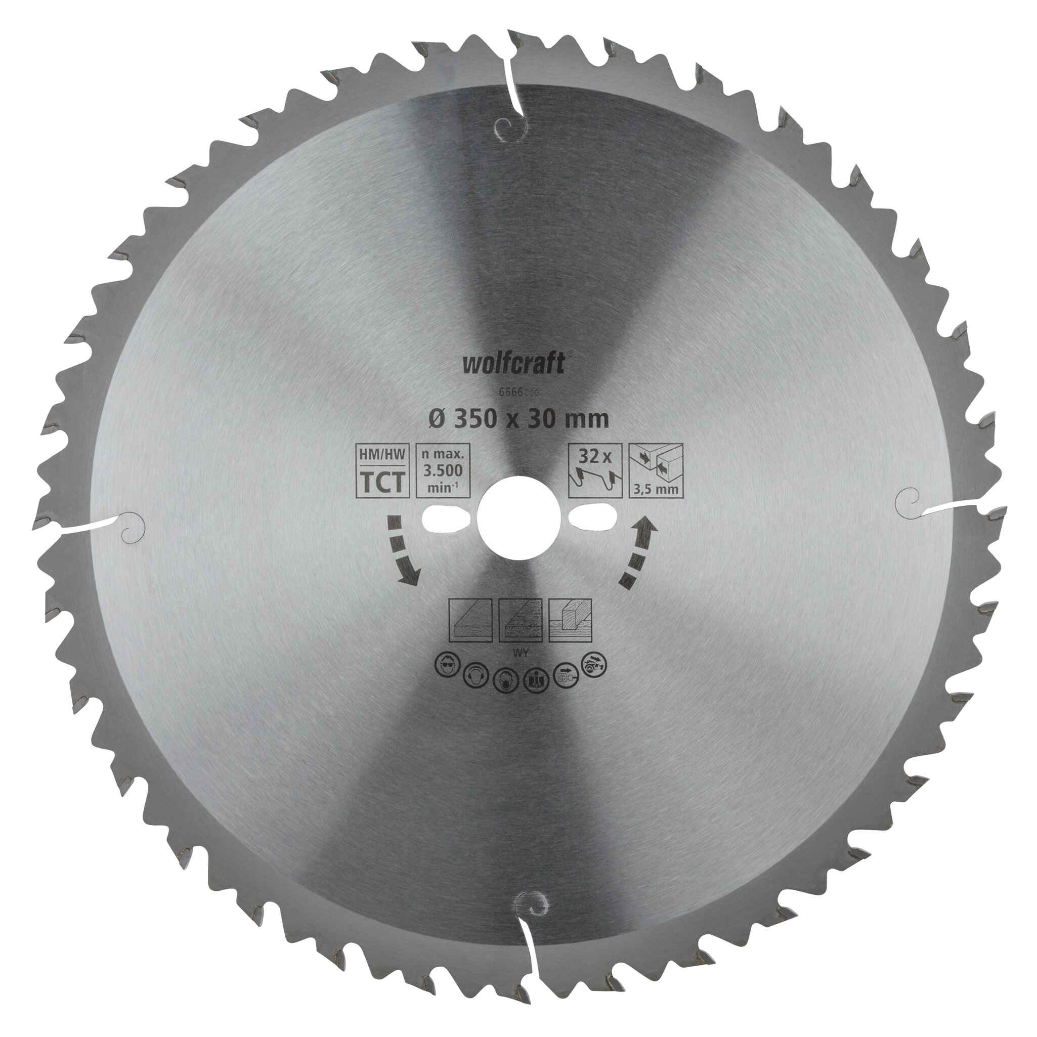 1 disco para sierras circulares de mesa CT, 32 dientes ø350 mm