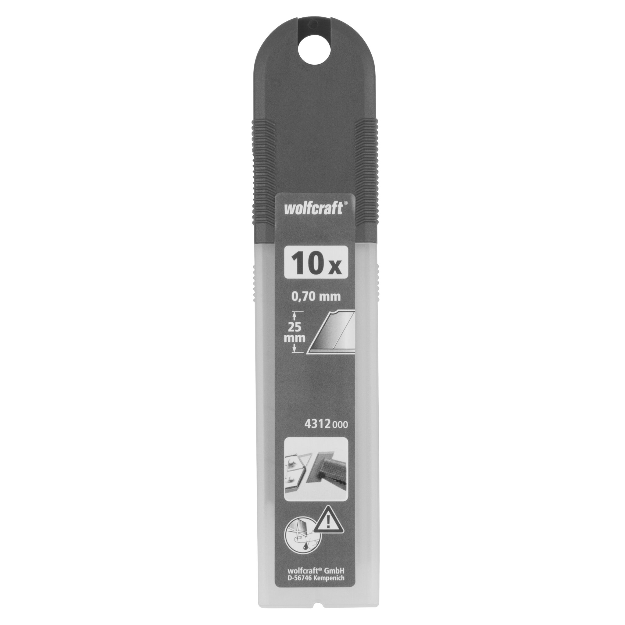 10 cuchillas separables de 0,7 x 25 mm