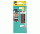 5 hojas de lijar adhesivas Corindón de grano 80 de 93 x 190 mm