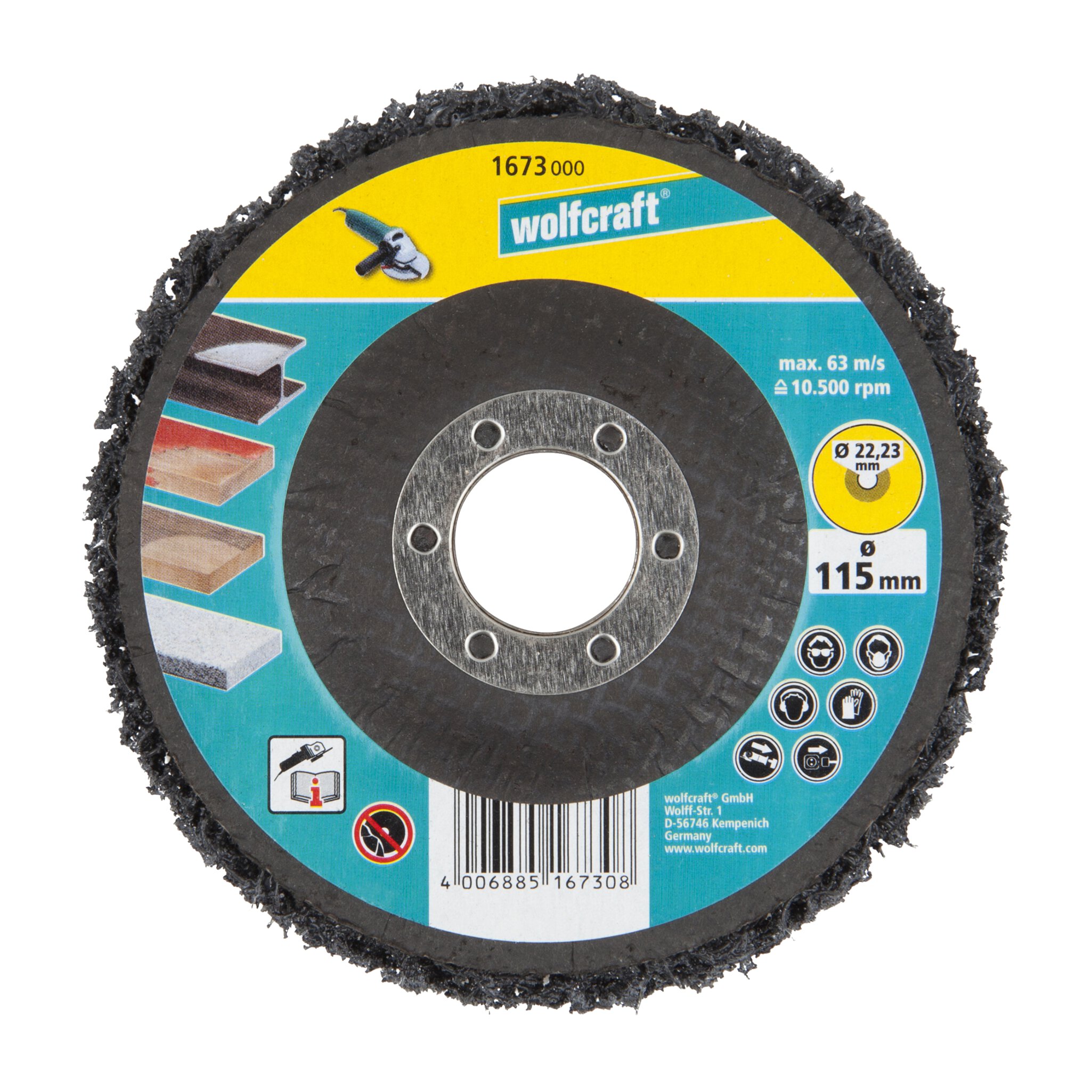 1 disco de limpiar universal WS Ø 115 mm