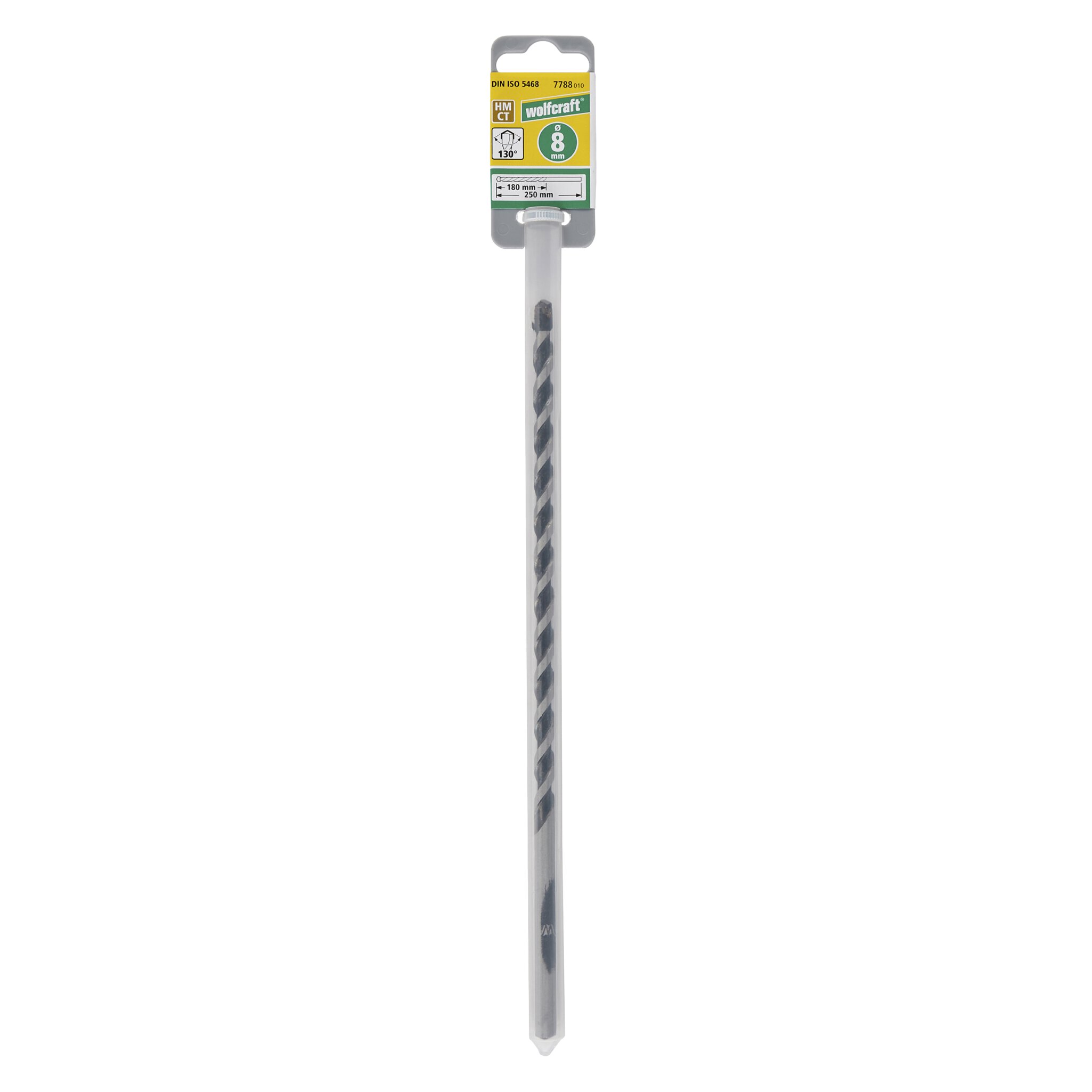 1 broca para hormigón CT Prof. Ø 8 x 250 mm