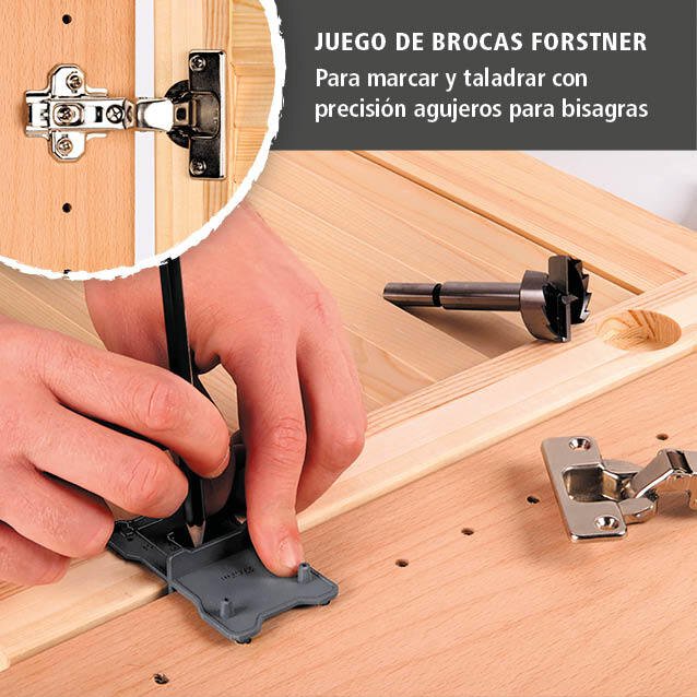 1 juego de broca Forstner de 2 piezas Ø 35 mm