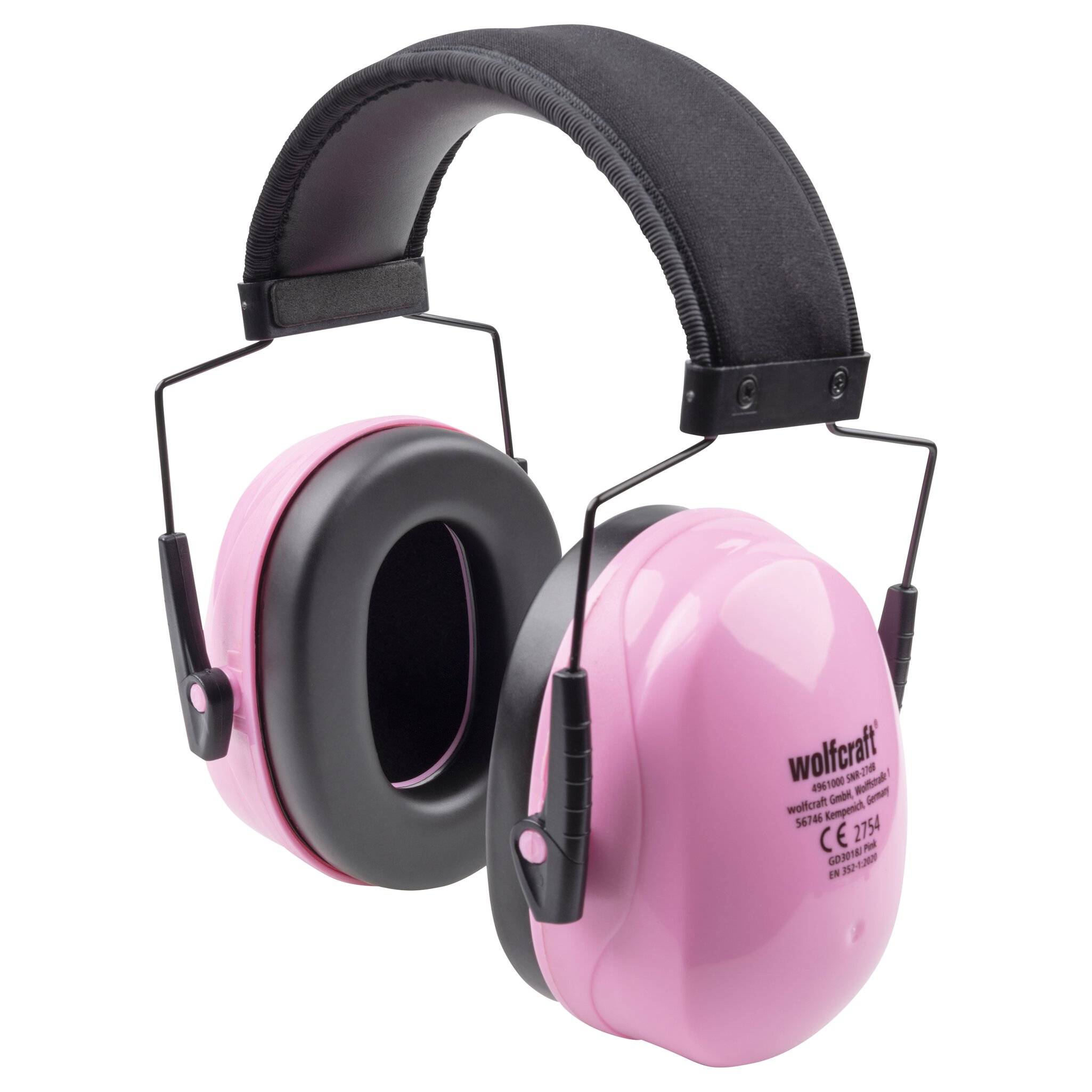 Protector auditivo con orejeras KIDS, rosa