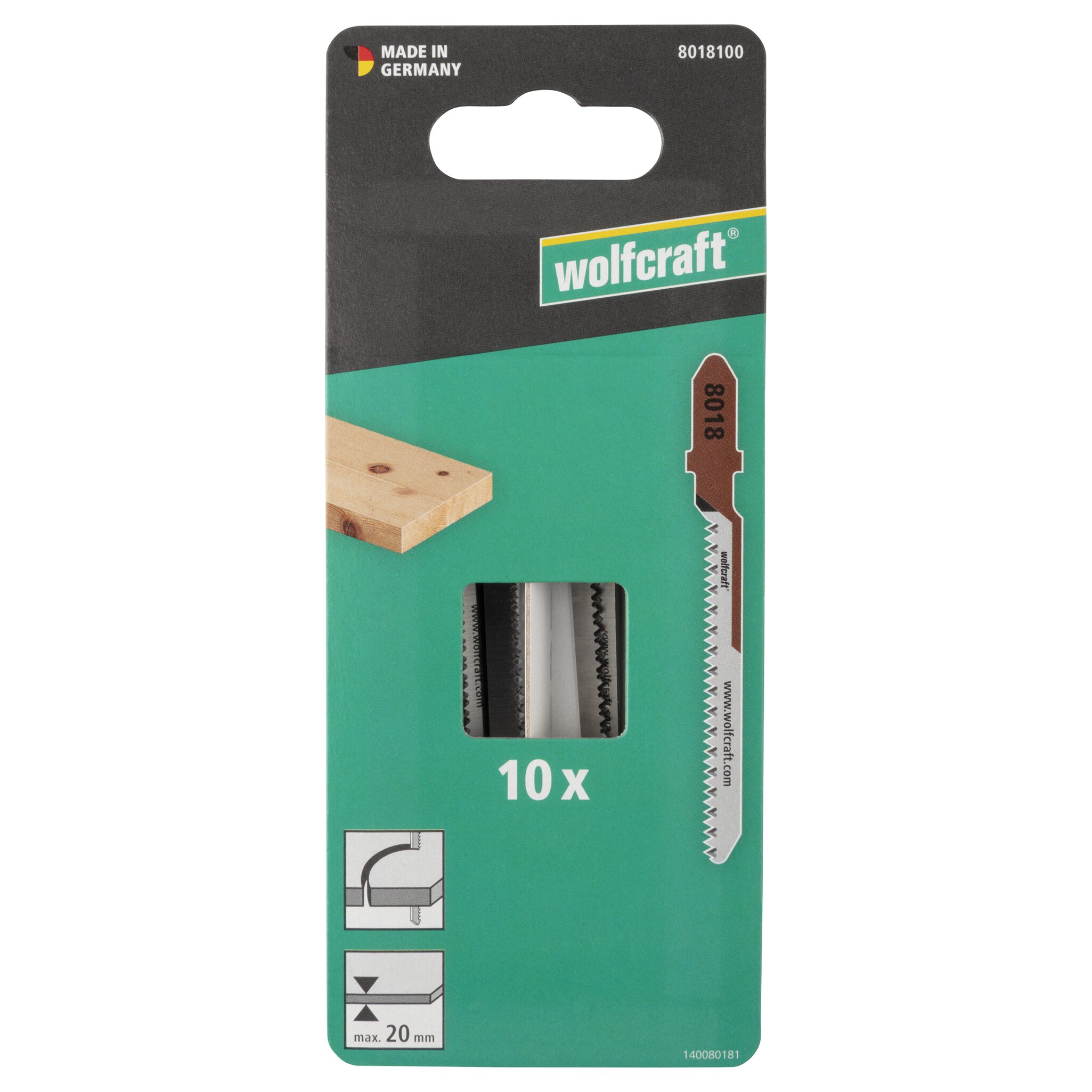 10 hojas de sierra de calar, para madera contrachapada, corte curvo fino