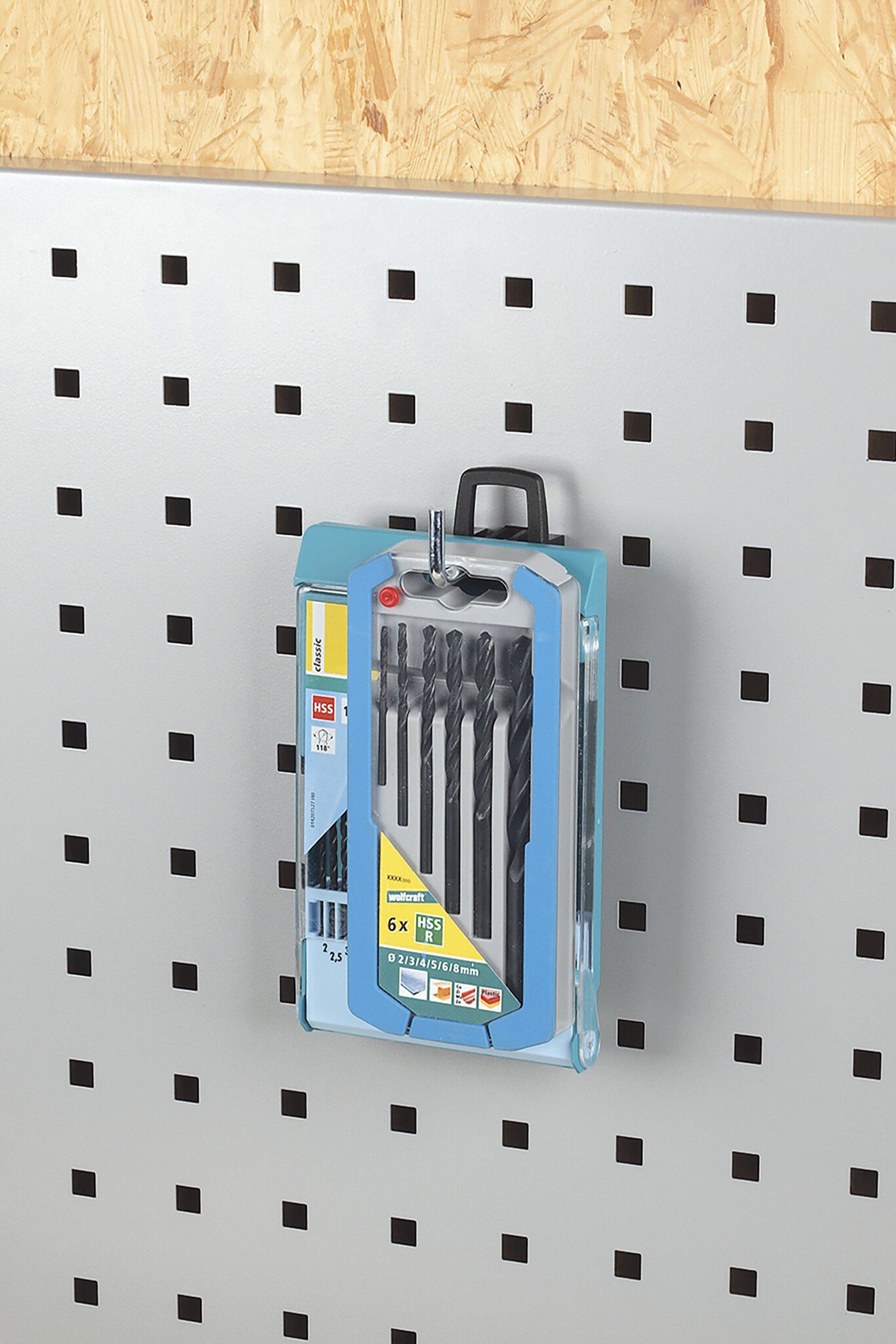 5 ganchos individuales de panel perforado de 50 mm WSS