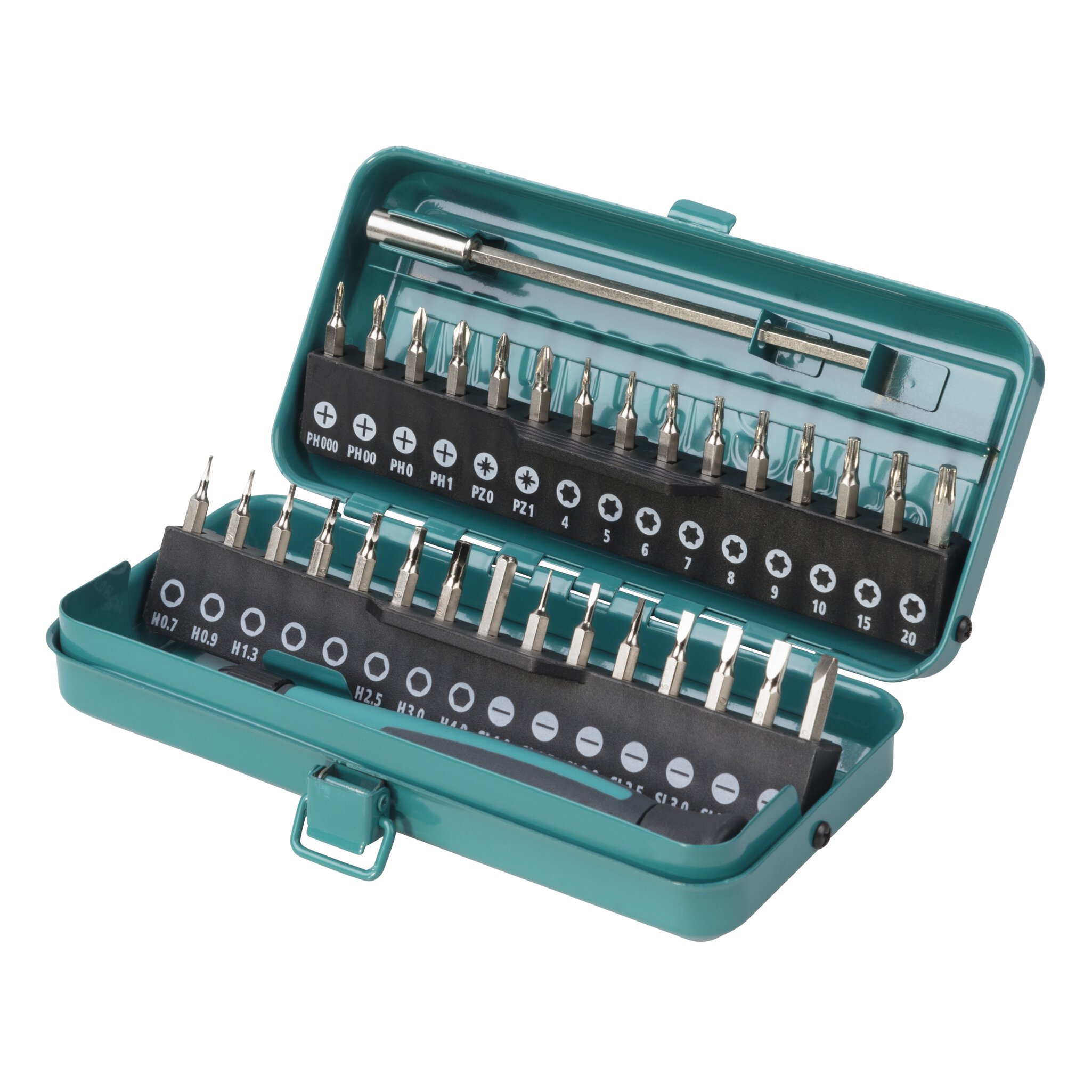Caja de puntas micro para tornillos pequeños, 32 unidades