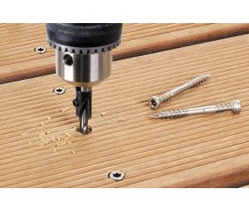 Broca con avellanador ajustable, para tornillos de construcción de muebles