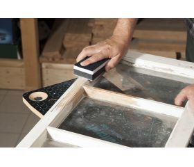 Hojas de lijar adhesivas para madera/metal, 125 x 70 mm