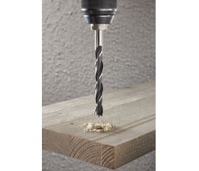 Juego de brocas espirales de madera