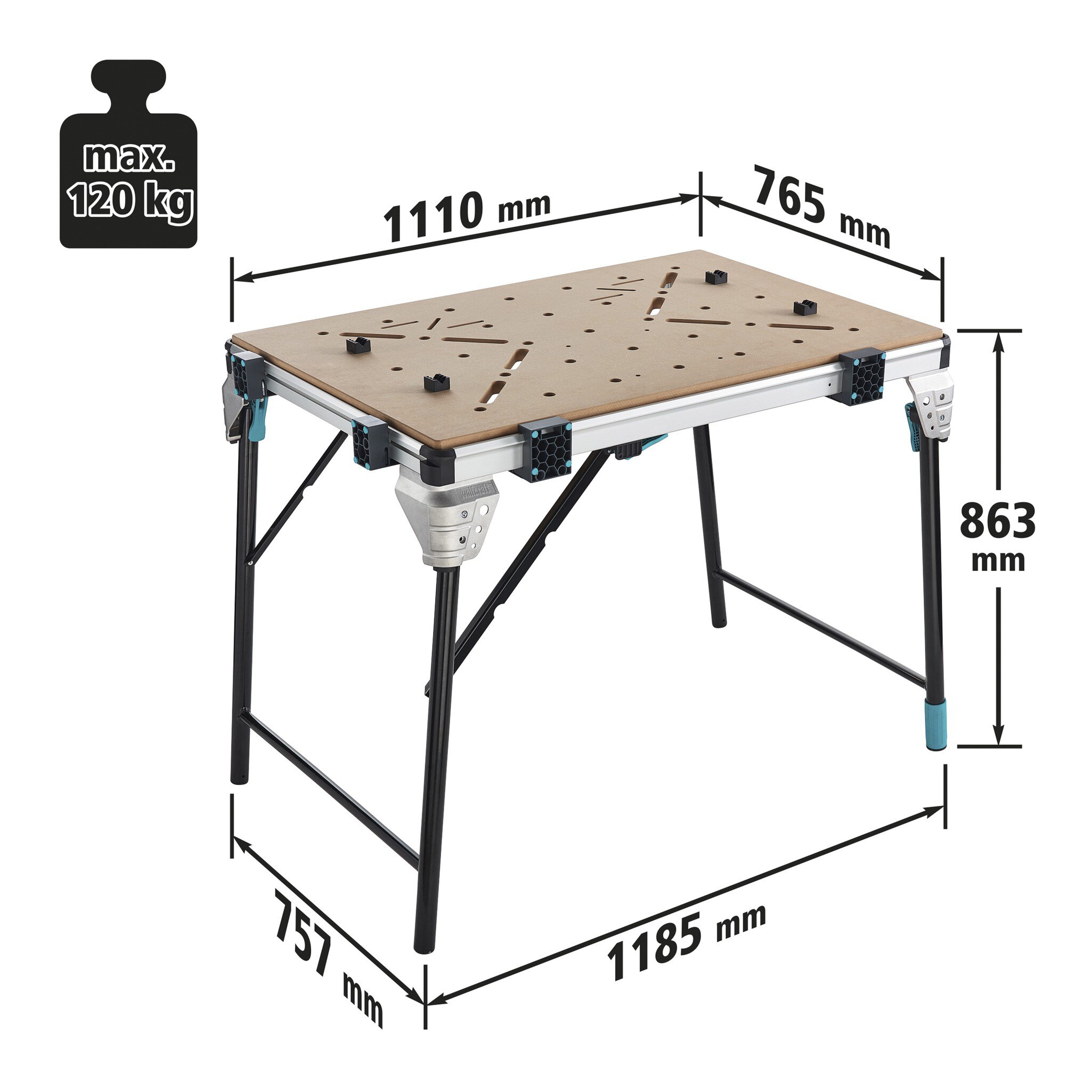 1 mesa de trabajo MASTER work 1600