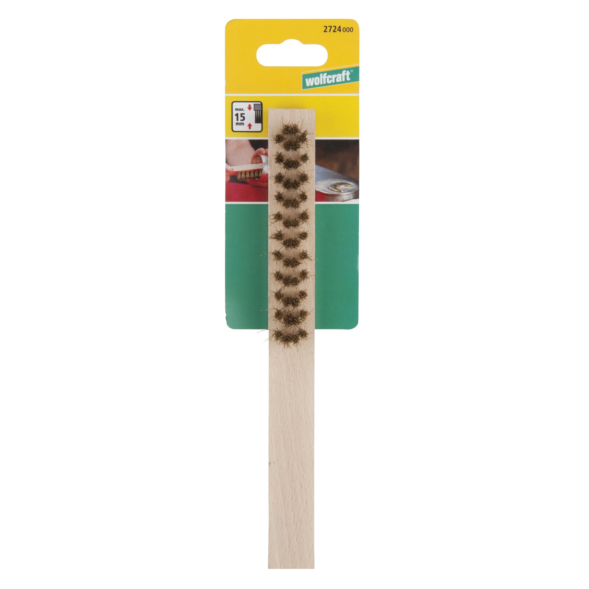 1 cepillo rascador fino de alambre de latón de 220 mm