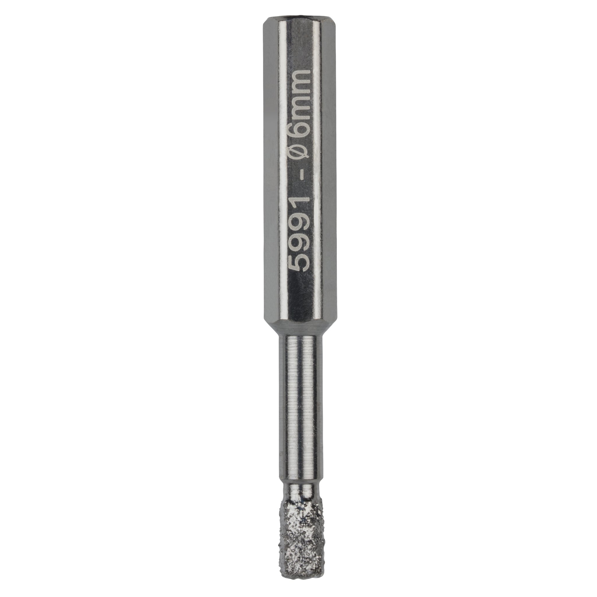 1 broca de diamante vást. hexagonal, Ø 6 mm
