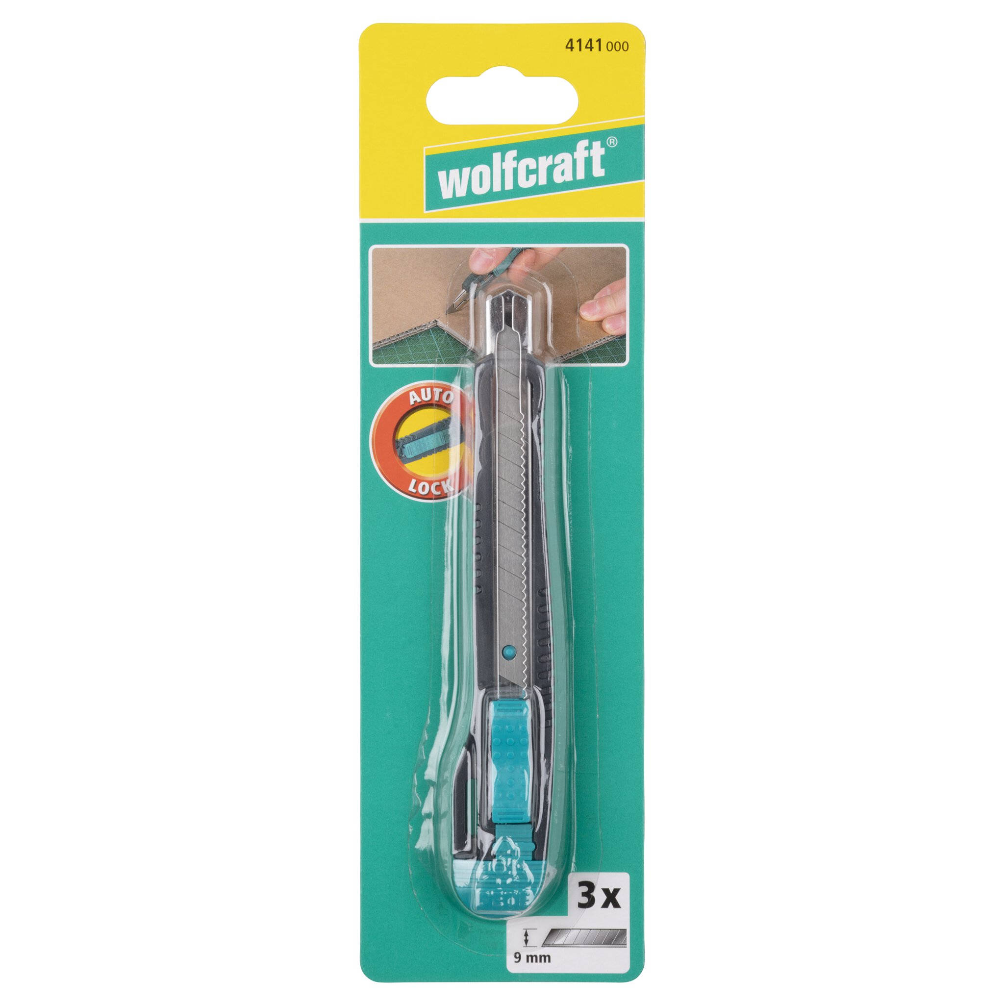 1 cúter de cuchillas separables estándar de 9 mm