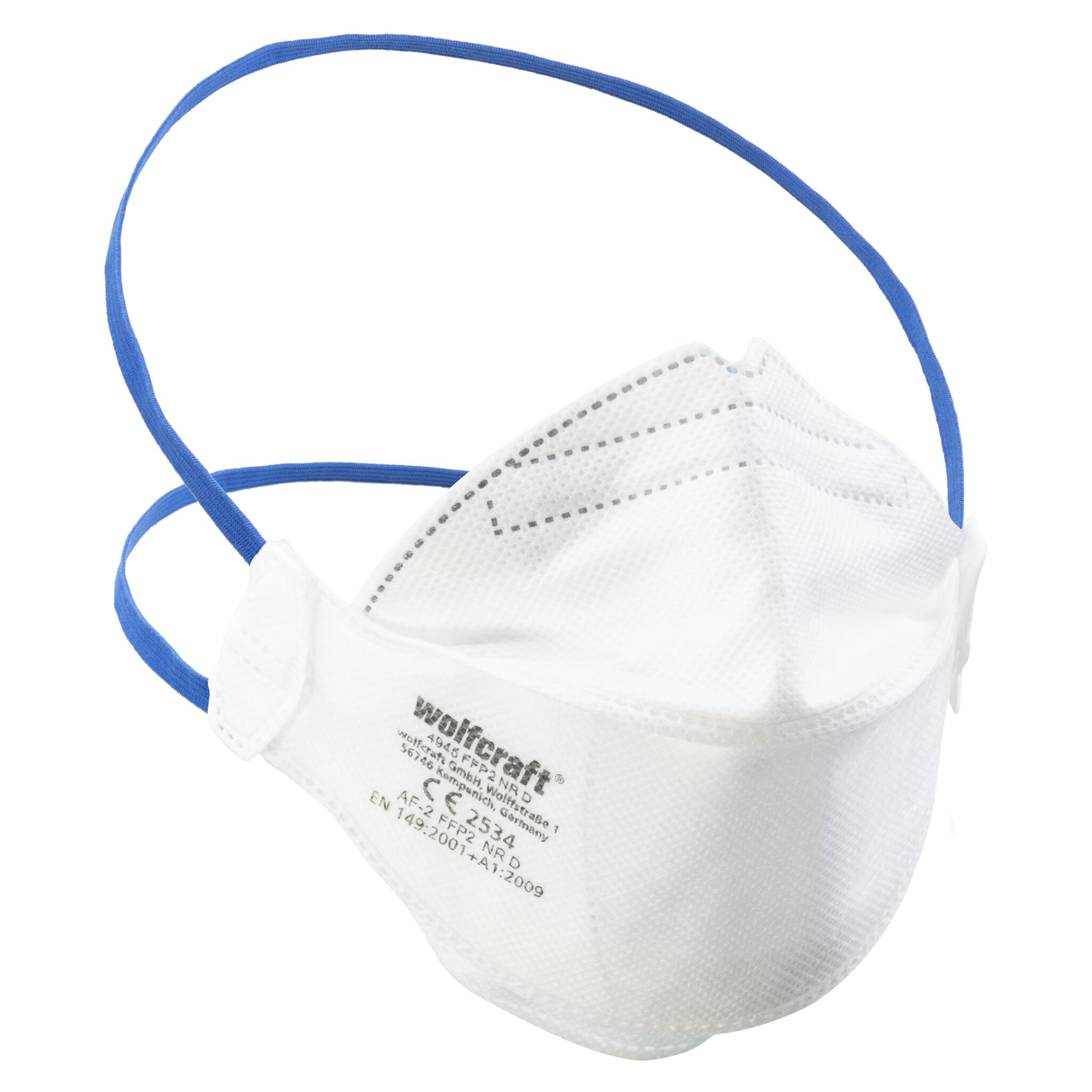 2 máscaras plegables de protección respiratoria, FFP2