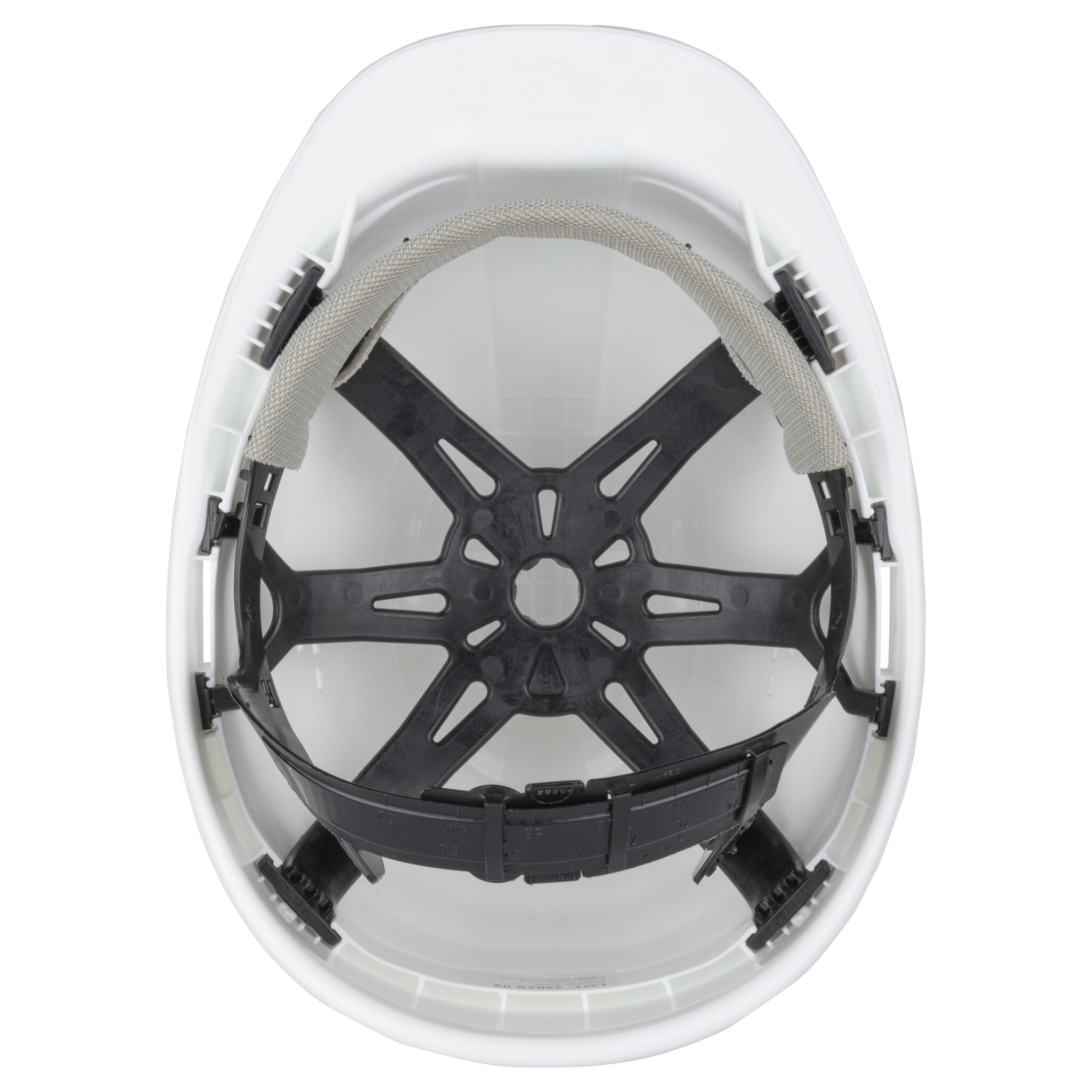 Casco protector, blanco
