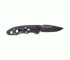 1 navaja plegable con cuchilla dentada de 75 mm
