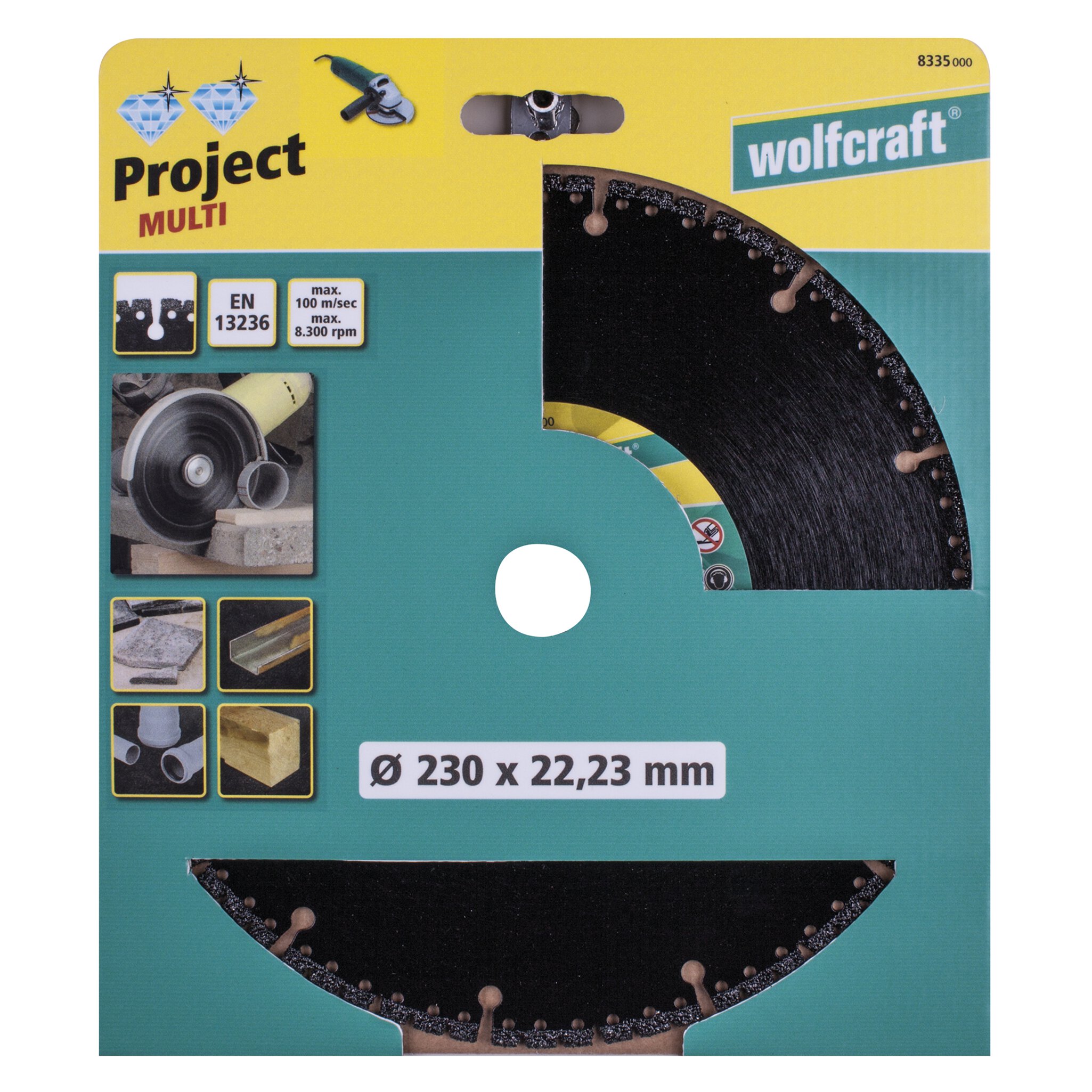 1 disco de corte de diamante Pro Multi ø 230 mm