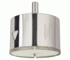 1 corona de perforación de diamante con vástago ø 74 mm