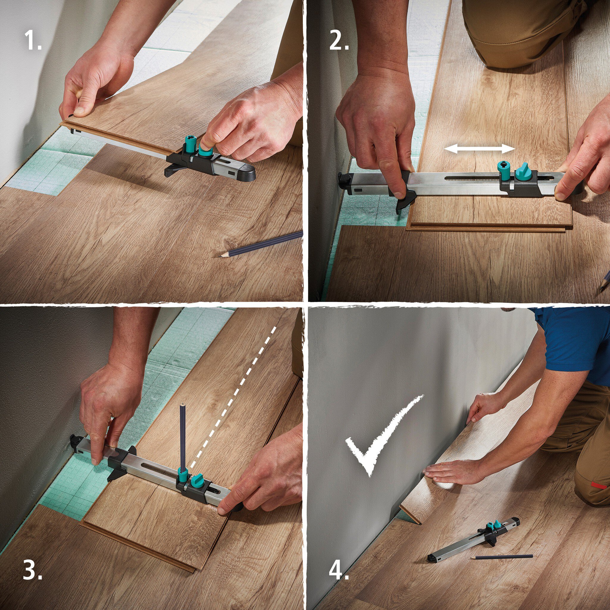1 ajustador de laminado para última tabla